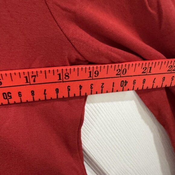 Lou & Grey Womens Size Small Brick Red Long Bell Sleeved Knee Length Dress NWT - Picture 10 of 11